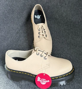 Dr. Martens 1461 Quad II EU 41 UK 7 Plateau 5,2 cm Halbschuhe Leder Beige - Bild 1 von 8
