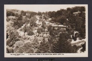 Aust A Beautiful Home In The Mountains, Mount Lofty South Australia Postcard - Bild 1 von 2