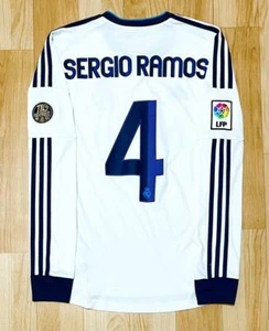 Sergio Ramos Real Madrid 12/13 Size M adidas Long Sleeve Jersey Original - Picture 1 of 3