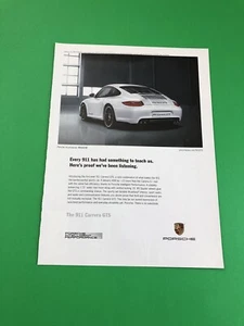 2011 1012 PORSCHE 911 CARRERA GTS ORIGINAL PRINT AD ADVERTISEMENT PRINTED - Picture 1 of 1