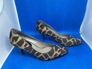 Nine West & Co Giraffe Leopard Kunstfell Leder Pumps High Heels Gr. 7,5 JJKERAH - Bild 1 von 8