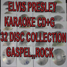 ELVIS PRESLEY COLLECTION DISC SET 32 KARAOKE CD+G MIX TRACKS GOSPEL,POP ROCK,NEW