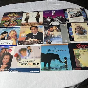 Laser disc movies lot 12 Disk Harry Met Sally Sirens Chinatown Julia Stallion - Picture 1 of 10