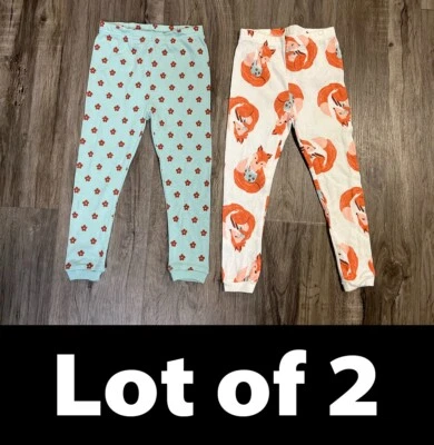 Lote de 2 Leggings Estampados Just One You Made by Carter's Girls, Zorro/Floral Talla 2T Foto 1 de 4