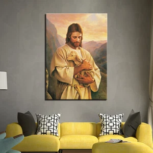 Jesus Christ Portrait Canvas Prints Painting Wall Art Home Decor Picture 1P - Picture 1 of 4