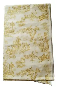 Vintage 50s 60s Waverly The Shepherd's Toile Bonded Glosheen Fabric 13 Yards - Picture 1 of 4