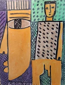 figure study oil painting on panel 11inx14in - by ronald allen 2024 / a2231 - Picture 1 of 1