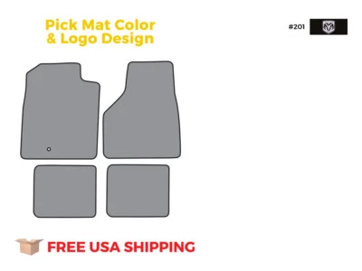 FITS 2002-2009 Dodge Ram 2500 Quad Cab Crew Cab Style Floor Mat 4pc Cutpile Foto 1 de 4