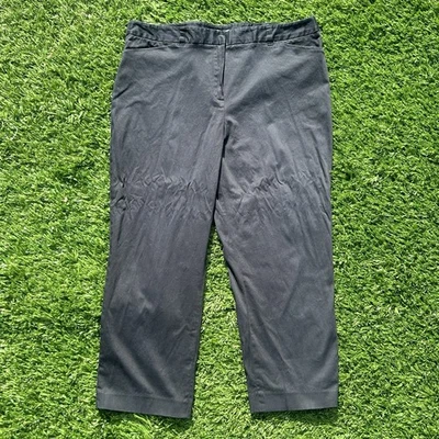 Jones & Co Mujer 16W Negro Elastizado Corto Capris Pantalones Mezcla Algodón Informal Foto 1 de 4