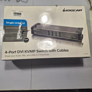 IOGEAR GCS1104 — 4 Port DVI KVM & Peripheral Sharing Switch with Audio - Picture 1 of 4