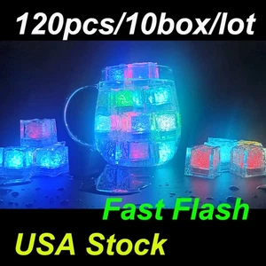 Leuchtender Eiswürfel LED leuchtendes Blinklicht für Geburtstag Party Hochzeit Weihnachten - Bild 1 von 8