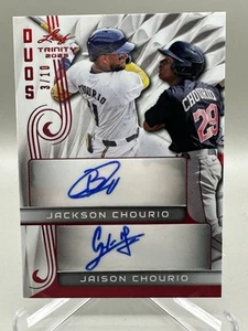 2023 Leaf Trinity Jackson/Jaison Chourio Duos Dual Auto Red /10 - Imagen 1 de 2