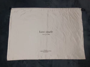 Kate Spade New York Staubbeutel Handtasche Beuteltasche Aufbewahrung beige groß XL 27,5" x 19" - Bild 1 von 4