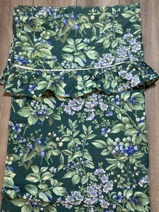 Vintage Laura Ashley Green Shower Curtain Berry Bramble 70"x 74" Cottage Core - Picture 1 of 11