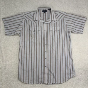 Panhandle Slim Shirt Men 18 XXL Pearl Snap Rodeo Ranch Rockabilly Point Striped - Picture 1 of 7