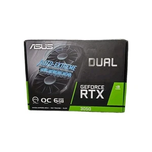 NEW ASUS Dual NVIDIA GeForce RTX 3050 6GB OC Edition Gaming Graphics Card - GPU - Picture 1 of 6