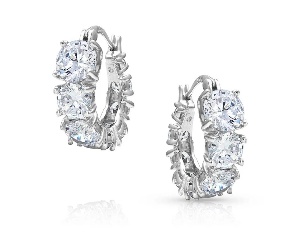 Pendientes Montana Plateros Mujer Piedra Brillante Plata ER4193 Foto 1 de 1