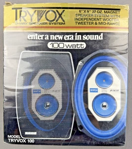 Altavoces de 3 vías Audiovox Tryvox 100 6x9 100 vatios 27 oz. Magnet 1982 de colección nuevo nuevo en stock - Imagen 1 de 12