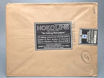 NokoLine Folding Photographic Paper 6 Sheets Hard Grade NOS 1928 - Image 1 of 4