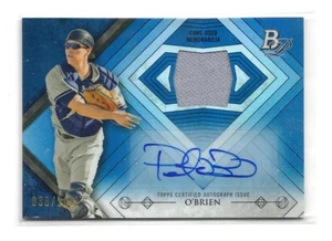 2014 Bowman Platinum Peter O'Brien BLUE JERSEY RELIC AUTO RC 38/199 NYY YANKEES - Picture 1 of 1