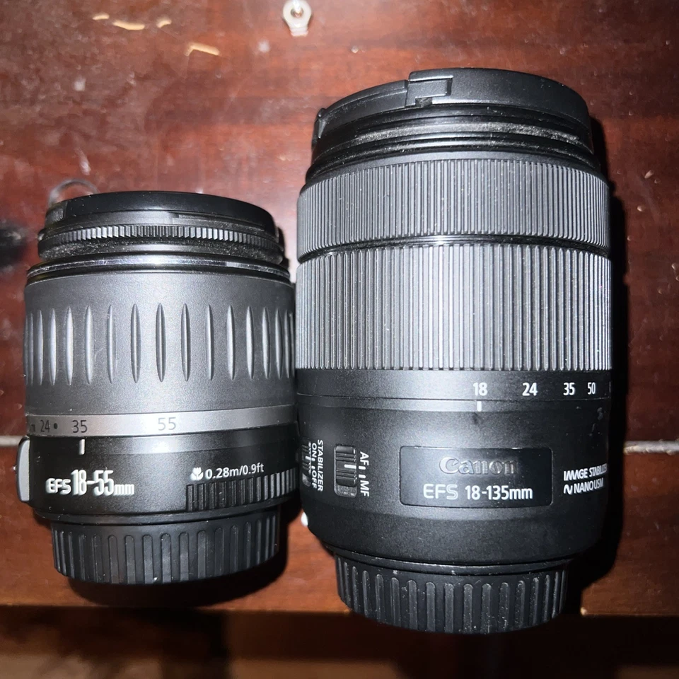 Canon EF-S 18-135mm f3.5-5.6 IS USM Nano Zoom Lens + 18-35 EF S 1:3.5-5.6 - Image 1 of 4