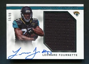 2017 Panini National Treasures Leonard Fournette Rookie Auto Patch 58/99 - Bild 1 von 2