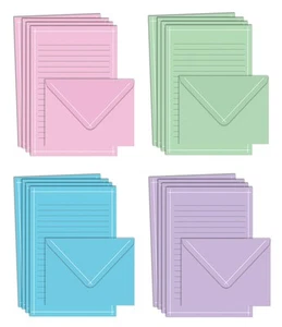Mini Stationery Set, 100 Piece Set (50 Lined Sheets + 50 Matching Envelopes),... - Picture 1 of 6