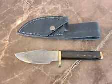 ~ Vintage Medlin Custom Demascus Knife 4 7/8" Blade Skinner Hunting ~