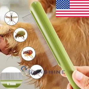 Flea Manual Flea Comb Great For Dogs & Cats Pet Brush Anti Tick Control - Picture 1 of 17