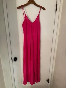 Women "Love Stitch" hot pnk sleeveless, long sun dress. Size XS - Picture 1 of 2