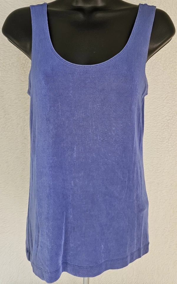 Camisa Blusa Top Chico's Travelers Mujer Talla 0 S Pequeña 4 Sin Mangas Cuello Redondo Foto 1 de 4