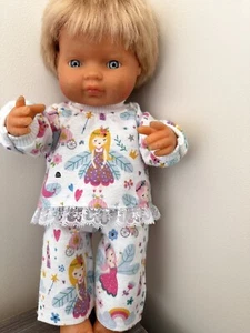 Dolls clothes made to fit 38cm Miniland Dolls. Pyjamas - Picture 1 of 3