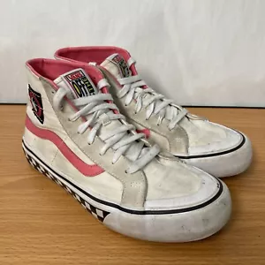 VTG Vans T&C Surf Design Hi Top Old Skill Skateboard Shoes Womens 9.5 Pink Skate - Picture 1 of 13