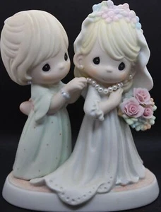 Vintage Precious Moments Mom/Beautiful & Blushing, My Baby's Now A Bride #117802 - Picture 1 of 12