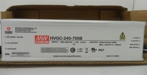 Mean Well HVCG-240 Series IP67 AC/DC LED Power Supply 240W 700mA HVGC-240-700B - Picture 1 of 2
