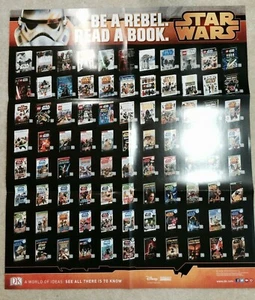 Star Wars Be A Rebel. Read A Book. 22" x 25.5" Poster DK Publishing NYCC - Picture 1 of 6