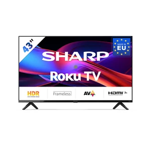 SHARP 43GD2225E – 43 Zoll Smart TV (108 cm) Full HD Roku TV – HDR10, USB, WLAN - Bild 1 von 8