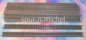 x 10 gerade Gleise 222 mm Artikel-Nr. 9100 Spur N Fleischmann Piccolo - Bild 1 von 2