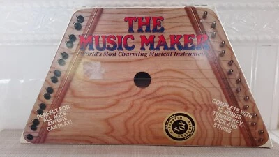 Vintage Perepelochka The Music Maker Lap Harp Musical Instrument/12 Songs Sheets - Image 1 of 4