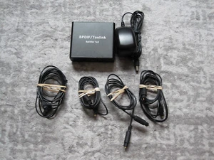 3 Port SPDIF Toslink Fiber Audio Splitter, Digital Optical Splitter 1x3(1 in ... - Picture 1 of 5