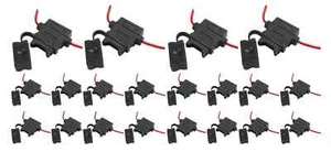 100 Pack 12 Gauge ATC Blade Heavy Duty Fuse Holder Car Audio 12 Volt Automotive - Picture 1 of 4