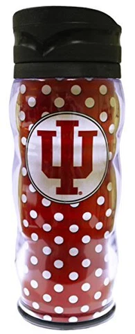 NCAA Indiana Hoosiers 20oz Polka Dot Travel Tumbler Cover