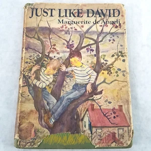 Just Like David 1951 Vintage Juvenile Hardcover w/ DJ by Marguerite de Angeli - Foto 1 di 24