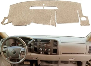 Beige Dashboard Mat Anti-Glare Sun Cover #Y74 Fits 07-13 Silverado Sierra - Picture 1 of 5