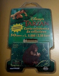 1999 DISNEY's TARZAN CARTA TELEFONICA DA COLLEZIONE NUOVA SIGILLATA intelcom - Foto 1 di 2