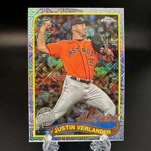 2024 Topps Justin Verlander 1989 Topps Chrome Silver Pack Mojo réfracteur T89C-54 - Photo 1/2