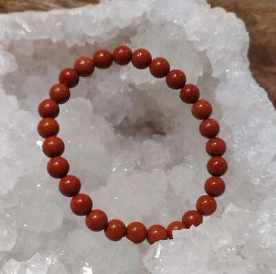 Bracelet en Jaspe rouge - Photo 1/4