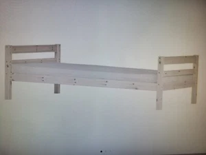 Einzelbett Flexa 90x200 cm Kiefer weiß Jugendbett Bettgestell mit Matratze - Bild 1 von 1
