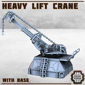 Heavy Lift Crane Industrial Hook Wasteland Scatter Terrain Scenery Landscape TTR - Picture 1 of 3
