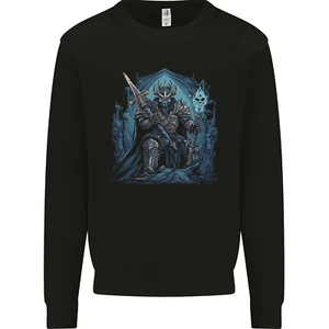 Ice Cavern Fantasy Skull King Kids Sweatshirt Jumper - Picture 1 of 3